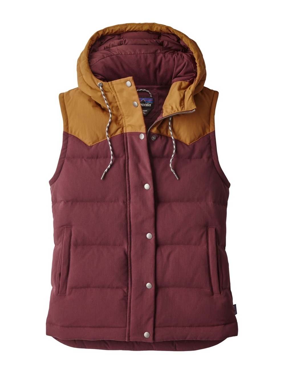 NWT Patagonia Bivy Down Filled Hooded Vest Women’s Small in Dark Ruby